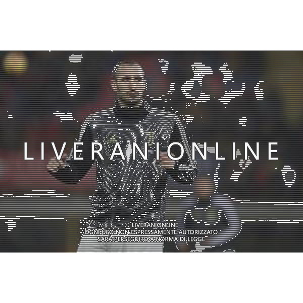 BOLOGNA - JUVENTUS Coppa Italia TIM CUP 12/01/2019 nella foto: Chiellini Giorgio (Juventus f.c.) durante il riscaldamento ©Claudio Zamagni/Agenzia Aldo Liverani Chiellini Giorgio (Juventus f.c.) during the training before Italian TIM Cup soccer match between Bologna F.C. and Juventus F.C. at Renato Dall\'Ara Stadium in Bologna on January 12 2019 photo credit by Claudio Zamagni/Aldo Liverani Photo Agency