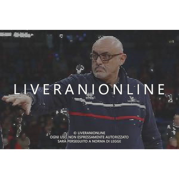 Lega Basket serie A Victoria Libertas Pesaro - Fiat Torino 13/01/2019 nella foto: Coach Boniciolli Matteo (V.L. Pesaro) ©Claudio Zamagni/Agenzia Aldo Liverani Coach Boniciolli Matteo (V.L. Pesaro) during basketball match between Victoria Libertas Pallacanestro Pesaro and Fiat Torino at Adriatic Arena in Pesaro on October 13 2019 photo credit Claudio Zamagni/Aldo Liverani Photo Agency