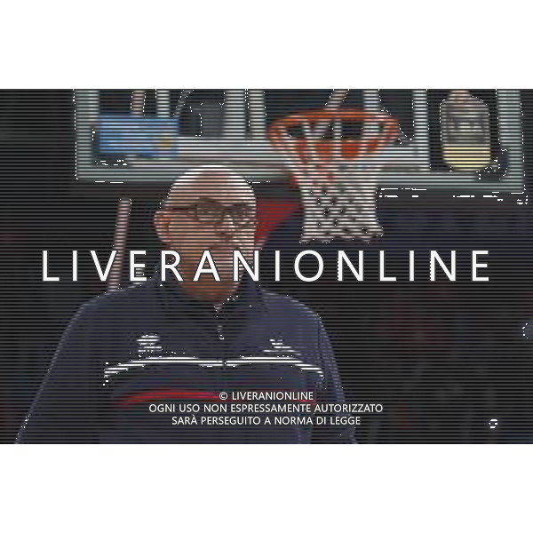 Lega Basket serie A Victoria Libertas Pesaro - Fiat Torino 13/01/2019 nella foto: Coach Boniciolli Matteo (V.L. Pesaro) ©Claudio Zamagni/Agenzia Aldo Liverani Coach Boniciolli Matteo (V.L. Pesaro) during basketball match between Victoria Libertas Pallacanestro Pesaro and Fiat Torino at Adriatic Arena in Pesaro on October 13 2019 photo credit Claudio Zamagni/Aldo Liverani Photo Agency