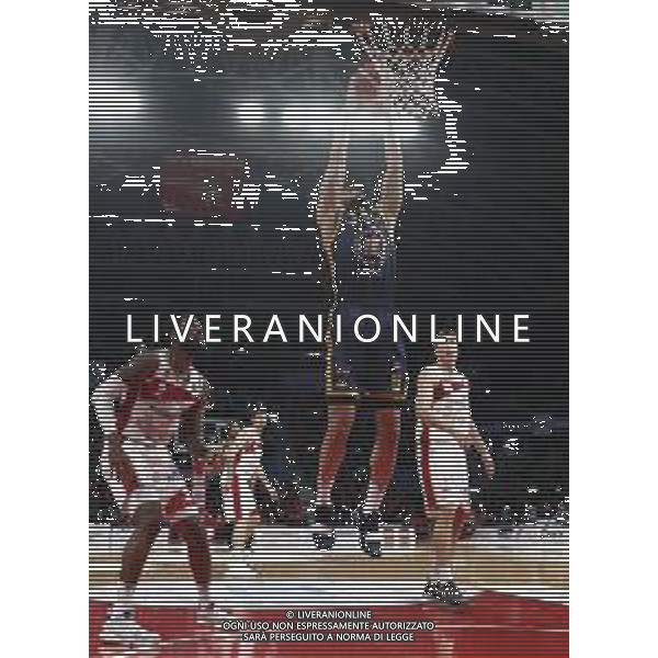 Lega Basket serie A Victoria Libertas Pesaro - Fiat Torino 13/01/2019 nella foto: Hobson Darington (Fiat Torino) ©Claudio Zamagni/Agenzia Aldo Liverani Hobson Darington (Fiat Torino) during basketball match between Victoria Libertas Pallacanestro Pesaro and Fiat Torino at Adriatic Arena in Pesaro on October 13 2019 photo credit Claudio Zamagni/Aldo Liverani Photo Agency