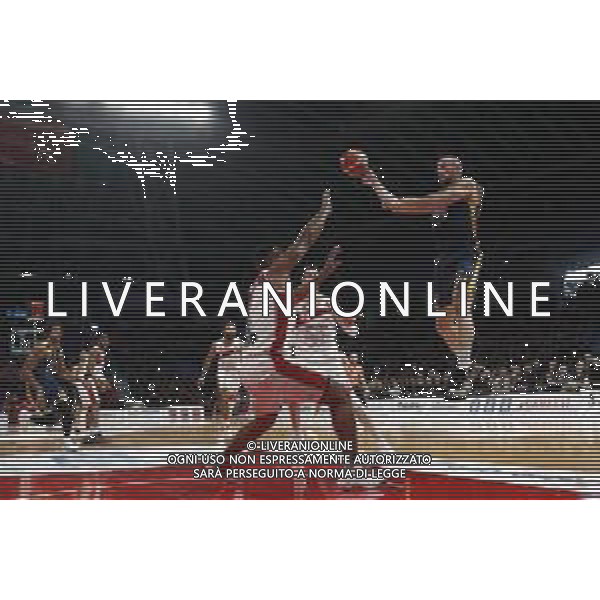 Lega Basket serie A Victoria Libertas Pesaro - Fiat Torino 13/01/2019 nella foto: Cusin Marco (Fiat Torino) ©Claudio Zamagni/Agenzia Aldo Liverani Cusin Marco (Fiat Torino) during basketball match between Victoria Libertas Pallacanestro Pesaro and Fiat Torino at Adriatic Arena in Pesaro on October 13 2019 photo credit Claudio Zamagni/Aldo Liverani Photo Agency