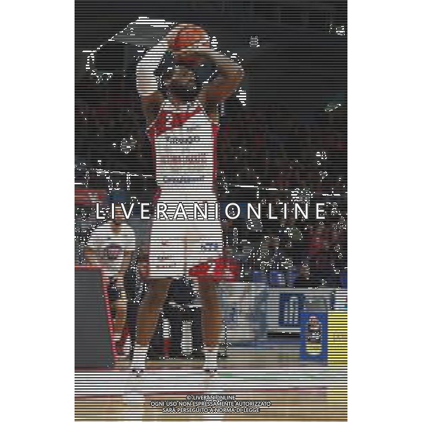 Lega Basket serie A Victoria Libertas Pesaro - Fiat Torino 13/01/2019 nella foto: McCree Erik (V.L. Pesaro) ©Claudio Zamagni/Agenzia Aldo Liverani McCree Erik (V.L. Pesaro) during basketball match between Victoria Libertas Pallacanestro Pesaro and Fiat Torino at Adriatic Arena in Pesaro on October 13 2019 photo credit Claudio Zamagni/Aldo Liverani Photo Agency