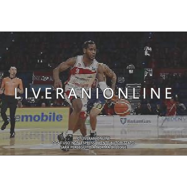 Lega Basket serie A Victoria Libertas Pesaro - Fiat Torino 13/01/2019 nella foto: Artis Dominic (V.L. Pesaro) ©Claudio Zamagni/Agenzia Aldo Liverani Artis Dominic (V.L. Pesaro) during basketball match between Victoria Libertas Pallacanestro Pesaro and Fiat Torino at Adriatic Arena in Pesaro on October 13 2019 photo credit Claudio Zamagni/Aldo Liverani Photo Agency