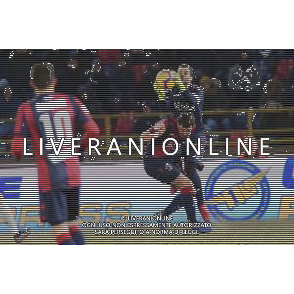 BOLOGNA - JUVENTUS, Ottavi di Coppa Italia Tim Cup 12.01.2019 NELLA FOTO ANGELO DA COSTA IN PARATA E MATTIA DESTRO © OPTIMAFOTO / AGENZIA ALDO LIVERANI SAS