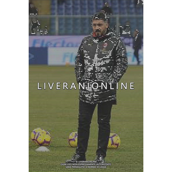 Coppa Italia 2018-2019 ottavi di finale Sampdoria-Milan Genova (Italia) - 12.01.2019 Sampdoria-Milan C. Nella Foto: Gennaro Gattuso /Ph.Cebrelli-Ag. Aldo Liverani