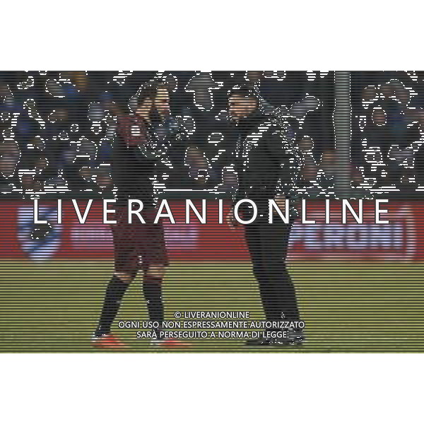 Coppa Italia 2018-2019 ottavi di finale Sampdoria-Milan Genova (Italia) - 12.01.2019 Sampdoria-Milan C. Nella Foto: Gonzalo Higuain e Gennaro Gattuso /Ph.Cebrelli-Ag. Aldo Liverani