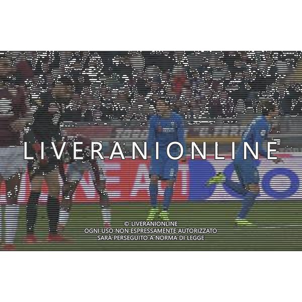 Torino - Fiorentina, Ottavi di Coppa Italia Tim Cup 13.01.2019 NELLA FOTO : ESULTANZA DOPO IL PRIMO GOL DI CHIESA FEDERICO CON SIMEONE GIOVANNI © AGENZIA ALDO LIVERANI SAS