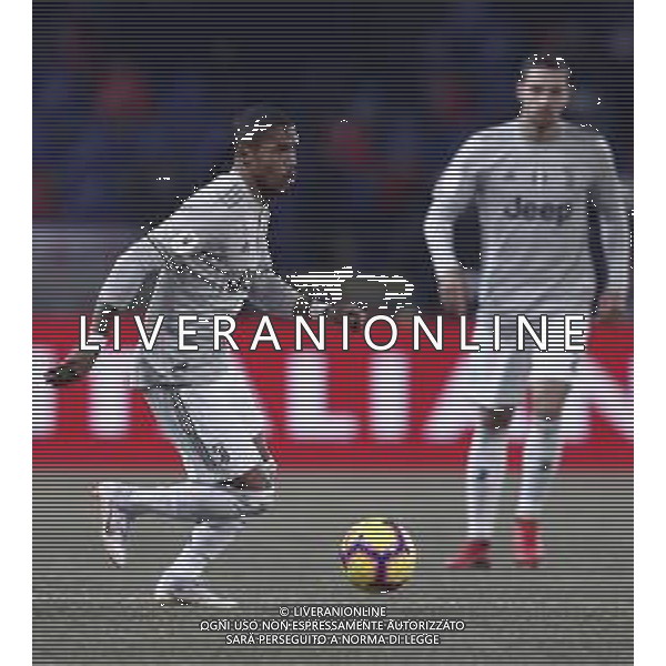 BOLOGNA - JUVENTUS Coppa Italia TIM CUP 12/01/2019 nella foto: Costa Douglas (Juventus f.c.)De Sciglio Mattia (Juventus f.c.) ©Claudio Zamagni/Agenzia Aldo Liverani Costa Douglas (Juventus f.c.)De Sciglio Mattia (Juventus f.c.) during Italian TIM Cup soccer match between Bologna F.C. and Juventus F.C. at Renato Dall\'Ara Stadium in Bologna on January 12 2019 photo credit by Claudio Zamagni/Aldo Liverani Photo Agency