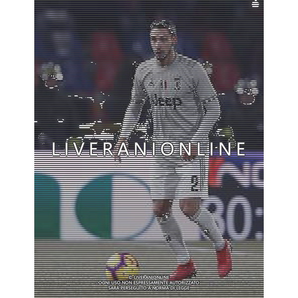 BOLOGNA - JUVENTUS Coppa Italia TIM CUP 12/01/2019 nella foto: De Sciglio Mattia (Juventus f.c.) ©Claudio Zamagni/Agenzia Aldo Liverani De Sciglio Mattia (Juventus f.c.) during Italian TIM Cup soccer match between Bologna F.C. and Juventus F.C. at Renato Dall\'Ara Stadium in Bologna on January 12 2019 photo credit by Claudio Zamagni/Aldo Liverani Photo Agency