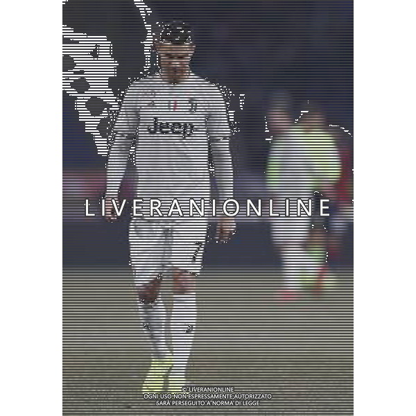 BOLOGNA - JUVENTUS Coppa Italia TIM CUP 12/01/2019 nella foto: delusione di Cristiano Ronaldo (Juventus f.c.) ©Claudio Zamagni/Agenzia Aldo Liverani delusion of Cristiano Ronaldo (Juventus f.c.) during Italian TIM Cup soccer match between Bologna F.C. and Juventus F.C. at Renato Dall\'Ara Stadium in Bologna on January 12 2019 photo credit by Claudio Zamagni/Aldo Liverani Photo Agency