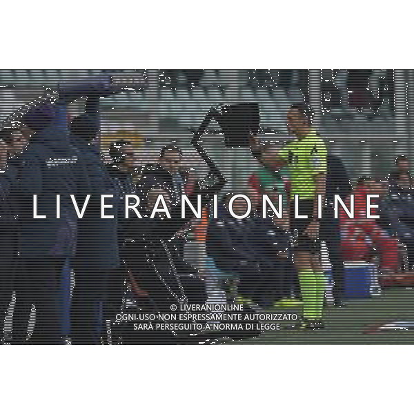 Torino - Fiorentina, Ottavi di Coppa Italia Tim Cup 13.01.2019 NELLA FOTO : arbitro ROSARIO ABISSO CONSULTA LA VAR © AGENZIA ALDO LIVERANI SAS