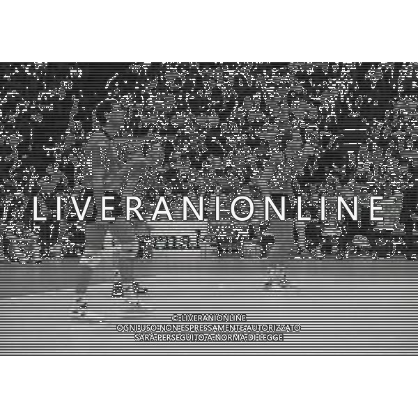 27-04-1994 MILANO - FORUM DI ASSAGO FINALE SCUDETTO MILAN VOLLEY SISLEY TREVISO NELLA FOTO ANDREA GARDINI E LORENZO BERNARDI AG ALDO LIVERANI SAS