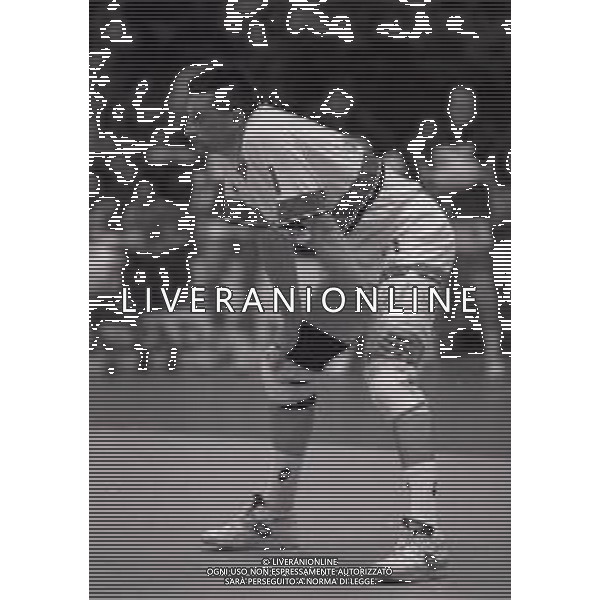 27-04-1994 MILANO - FORUM DI ASSAGO FINALE SCUDETTO MILAN VOLLEY SISLEY TREVISO NELLA FOTO ANDREA LUCCHETTA AG ALDO LIVERANI SAS