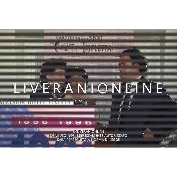 1996 MILANO HOTEL GALLIA CENTENARIO DELLA GAZZETTA DELLO SPORT NELLA FOTO ROSANNA MARANI-ENRICA SPERONI E PAOLO CONDO\' AG ALDO LIVERANI SAS