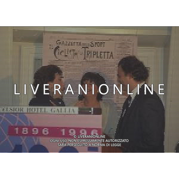 1996 MILANO HOTEL GALLIA CENTENARIO DELLA GAZZETTA DELLO SPORT NELLA FOTO ROSANNA MARANI-ENRICA SPERONI E PAOLO CONDO\' AG ALDO LIVERANI SAS 