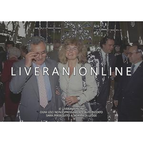 1996 MILANO HOTEL GALLIA CENTENARIO DELLA GAZZETTA DELLO SPORT NELLA FOTO CANDIDO CANNAVO\' CON SUSANNA WERMELLINGER AG ALDO LIVERANI SAS