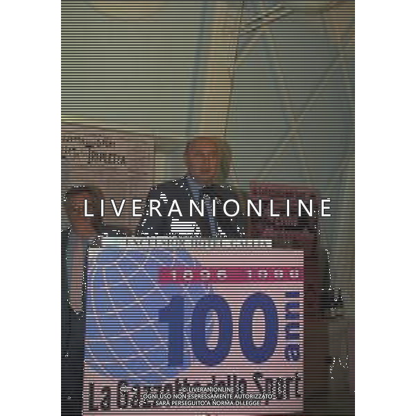 1996 MILANO HOTEL GALLIA CENTENARIO DELLA GAZZETTA DELLO SPORT NELLA FOTO PAOLO MIELI AG ALDO LIVERANI SAS