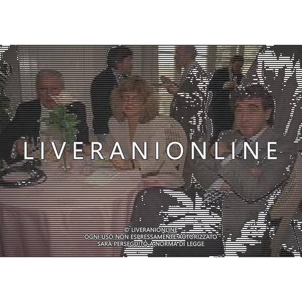 1996 MILANO HOTEL GALLIA CENTENARIO DELLA GAZZETTA DELLO SPORT NELLA FOTO FRANCO ARTURI E SUSANNA WERMELLINGER AG ALDO LIVERANI SAS