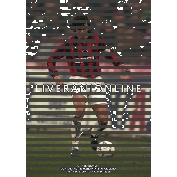 21-12-1997 MILANO-CAMPIONATO DI CALCIO SERIE A MILAN-BOLOGNA 0-0 NELLA FOTO PAOLO MALDINI AG ALDO LIVERANI SAS