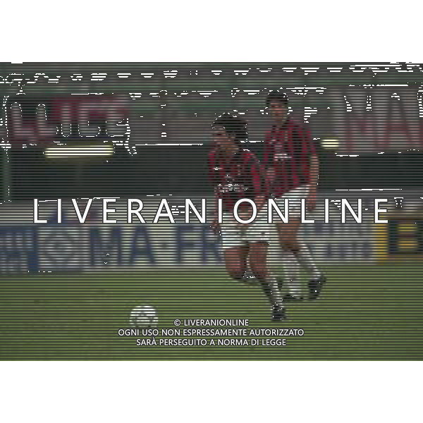 02-09-1997 MILANO-COPPA ITALIA MILAN REGGIANA 0-0 NELLA FOTO DEMETRIO ALBERTINI AG ALDO LIVERANI SAS