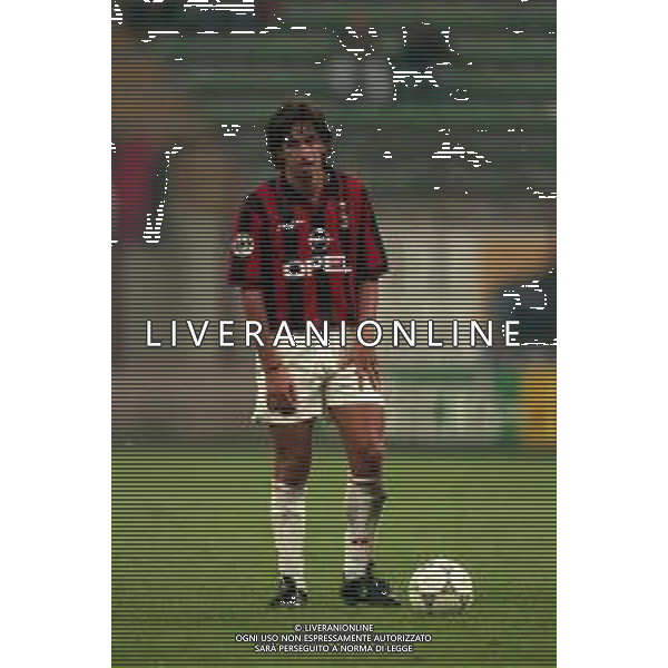 02-09-1997 MILANO-COPPA ITALIA MILAN REGGIANA 0-0 NELLA FOTO DEMETRIO ALBERTINI AG ALDO LIVERANI SAS
