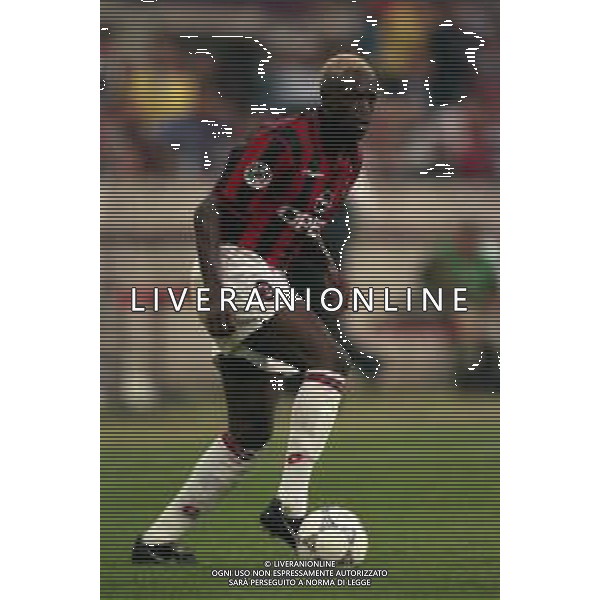 02-09-1997 MILANO-COPPA ITALIA MILAN REGGIANA 0-0 NELLA FOTO IBRAHIM BA AG ALDO LIVERANI SAS