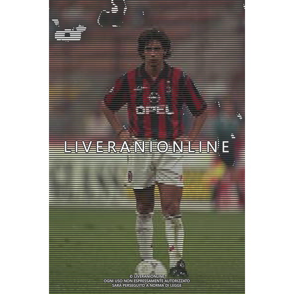 02-09-1997 MILANO-COPPA ITALIA MILAN REGGIANA 0-0 NELLA FOTO DEMETRIO ALBERTINI AG ALDO LIVERANI SAS