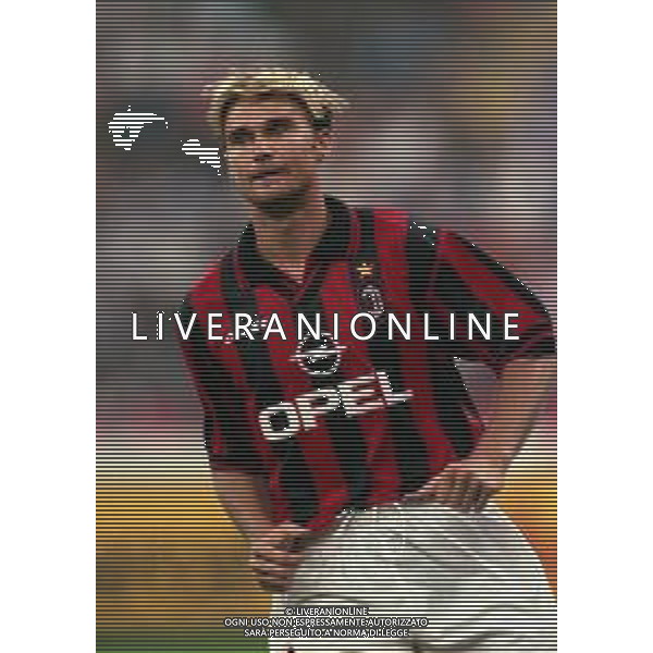 02-09-1997 MILANO-COPPA ITALIA MILAN REGGIANA 0-0 NELLA FOTO ANDREAS ANDERSSON AG ALDO LIVERANI SAS