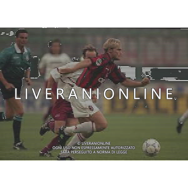 02-09-1997 MILANO-COPPA ITALIA MILAN REGGIANA 0-0 NELLA FOTO ANDREAS ANDERSSON AG ALDO LIVERANI SAS