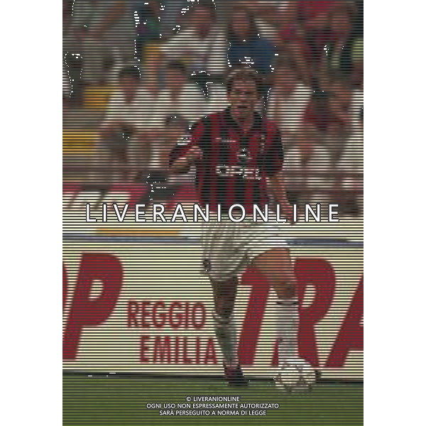 02-09-1997 MILANO-COPPA ITALIA MILAN REGGIANA 0-0 NELLA FOTO JESPER BLOMQVIST AG ALDO LIVERANI SAS