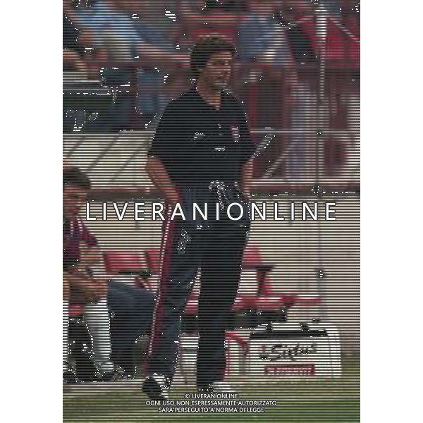 02-09-1997 MILANO-COPPA ITALIA MILAN REGGIANA 0-0 NELLA FOTO FRANCESCO ODDO ALLENATORE REGGIANA AG ALDO LIVERANI SAS
