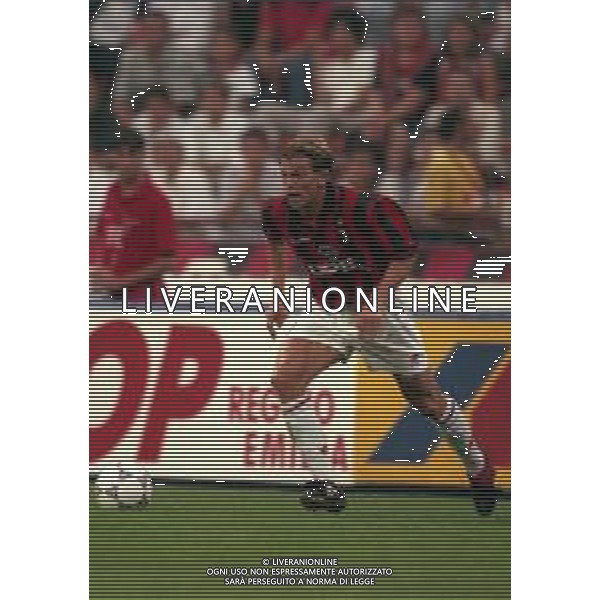 02-09-1997 MILANO-COPPA ITALIA MILAN REGGIANA 0-0 NELLA FOTO JESPER BLOMQVIST AG ALDO LIVERANI SAS