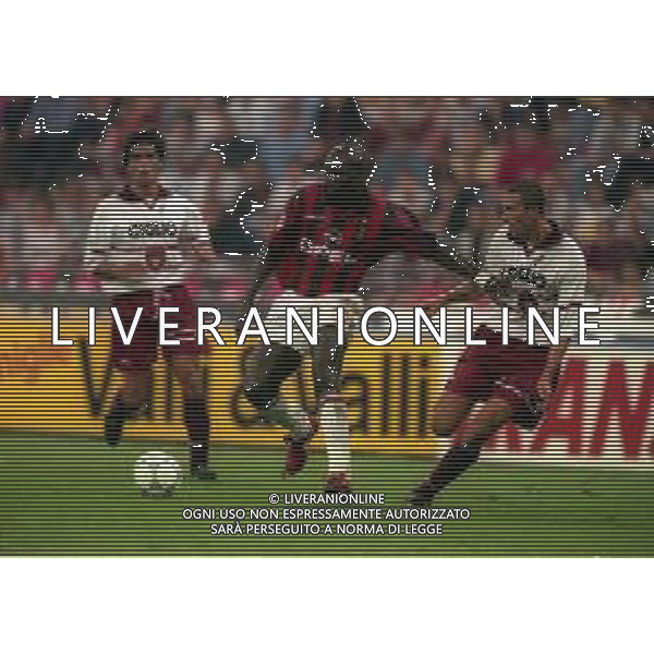 02-09-1997 MILANO-COPPA ITALIA MILAN REGGIANA 0-0 NELLA FOTO GEORGE WEAH AG ALDO LIVERANI SAS