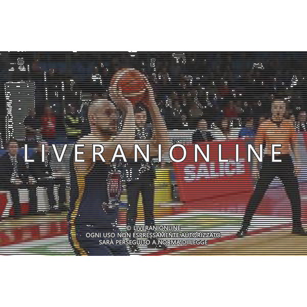 Lega Basket serie A Victoria Libertas Pesaro - Fiat Torino 13/01/2019 nella foto: Cusin Marco (Fiat Torino) ©Claudio Zamagni/Agenzia Aldo Liverani Cusin Marco (Fiat Torino) during basketball match between Victoria Libertas Pallacanestro Pesaro and Fiat Torino at Adriatic Arena in Pesaro on October 13 2019 photo credit Claudio Zamagni/Aldo Liverani Photo Agency