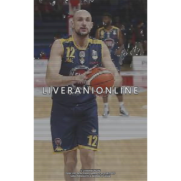 Lega Basket serie A Victoria Libertas Pesaro - Fiat Torino 13/01/2019 nella foto: Cusin Marco (Fiat Torino) ©Claudio Zamagni/Agenzia Aldo Liverani Cusin Marco (Fiat Torino) during basketball match between Victoria Libertas Pallacanestro Pesaro and Fiat Torino at Adriatic Arena in Pesaro on October 13 2019 photo credit Claudio Zamagni/Aldo Liverani Photo Agency