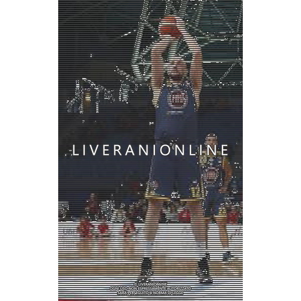 Lega Basket serie A Victoria Libertas Pesaro - Fiat Torino 13/01/2019 nella foto: Cusin Marco (Fiat Torino) ©Claudio Zamagni/Agenzia Aldo Liverani Cusin Marco (Fiat Torino) during basketball match between Victoria Libertas Pallacanestro Pesaro and Fiat Torino at Adriatic Arena in Pesaro on October 13 2019 photo credit Claudio Zamagni/Aldo Liverani Photo Agency