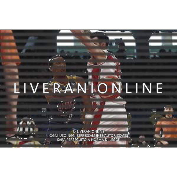 Lega Basket serie A Victoria Libertas Pesaro - Fiat Torino 13/01/2019 nella foto: Carr Tony (Fiat Torino) ©Claudio Zamagni/Agenzia Aldo Liverani Carr Tony (Fiat Torino) during basketball match between Victoria Libertas Pallacanestro Pesaro and Fiat Torino at Adriatic Arena in Pesaro on October 13 2019 photo credit Claudio Zamagni/Aldo Liverani Photo Agency