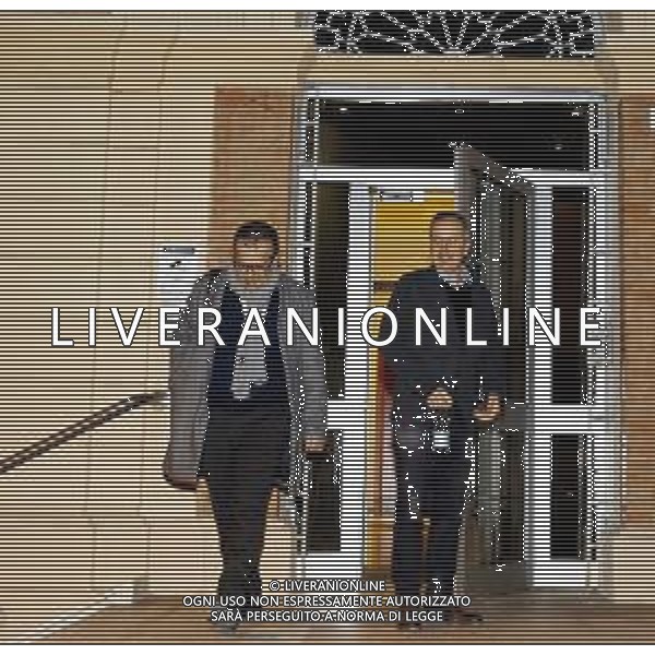 IMOLA 17 01 2019 VIA MENTANA DAVANTI LA SEDE DI CON AMI NELLA FOTO USCITA DOPO LA ASSEMBLEA SINDACO DI C S PIETRO FAUSTO TINTI E SINDACO DI CASTEL DEL RIO BALDAZZI ALBERTO FOTO GIANNI SANNA-AG ALDO LIVERANI SAS