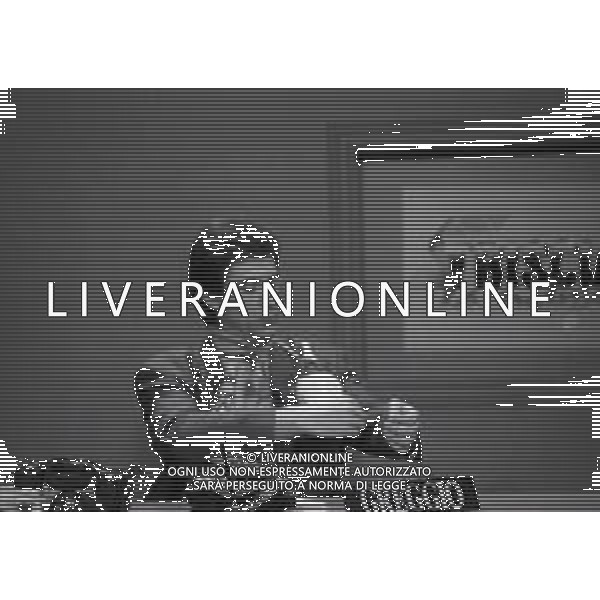 1991 COLOGNO MONZESE-TRASMISSIONE TELEVISIVA STRISCIA LA NOTIZIA NELLA FOTO EZIO GREGGIO AG ALDO LIVERANI SAS