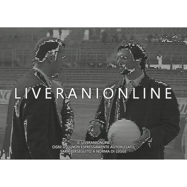 1992-1993 RETROSPETTIVA GIANLUCA VIALLI CALCIATORE NELLA FOTO GIANLUCA VIALLI CON ALESSANDRO ALTOBELLI IN BRESCIA JUVENTUS AG ALDO LIVERANI SAS
