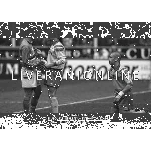 1992-1993 RETROSPETTIVA GIANLUCA VIALLI CALCIATORE NELLA FOTO ROBERTO MANCI -ROBERTO BAGGIO E GIANLUCA VIALLI CON LA MAGLIA DELLA JUVENTUS NELLA PARTITA SAMPDORIA JUVENTUS AG ALDO LIVERANI SAS