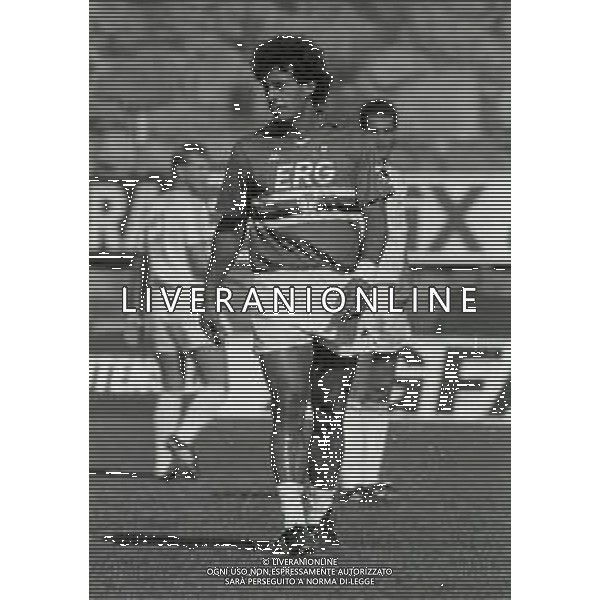 RETROSPETTIVA GIANLUCA VIALLI CALCIATORE NELLA FOTO GIANLUCA VIALLI CON LA MAGLIA DELLA SAMPDORIA AG ALDO LIVERANI SAS