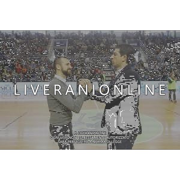 FAENZA 20 01 2019 LE NATURELLE-FORTITUDO SERIE A2 NELLA FOTO EMANUELE DI PAOLANTONIO LE NATURELLE E MARTINO ANTIMO FORTITUDO ALLENATORI FOTO GIANNI SANNA-AG ALDO LIVERANI SAS