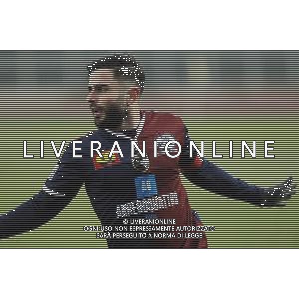19 01 2019 IMOLA ROMEO GALLI IMOLESE CALCIO-GIANA ERMINO SERIE C NELLA FOTO LUCA BELCASTRO DOPO GOL foto gianni sanna-ag aldo liverani sas