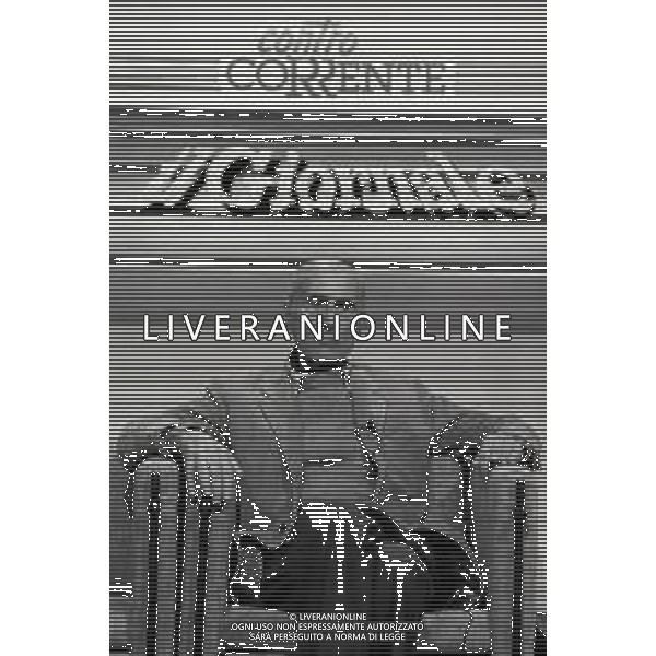 1986 MILANO-TRASMISSIONE TELEVISIVA CONTRO CORRENTE CONDUCE PAOLO GRANZOTTO NELLA FOTO INDRO MONTANELLI AG ALDO LIVERANI SAS