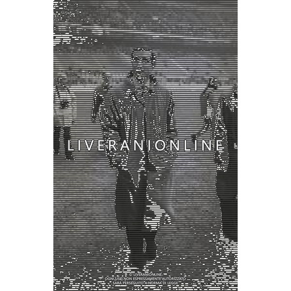 1989-1990 RETROSPETTIVA ALBERTO BIGON ALLENATORE CALCIO NELLA FOTO ALBERTO BIGON ALLENATORE NAPOLI CALCIO AG ALDO LIVERANI SAS
