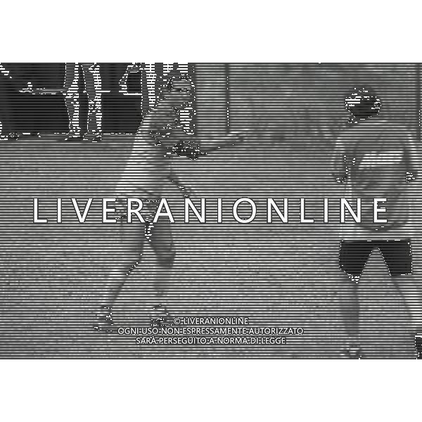 1989-1990 RETROSPETTIVA ALBERTO BIGON ALLENATORE CALCIO NELLA FOTO ALBERTO BIGON ALLENATORE NAPOLI CALCIO AG ALDO LIVERANI SAS