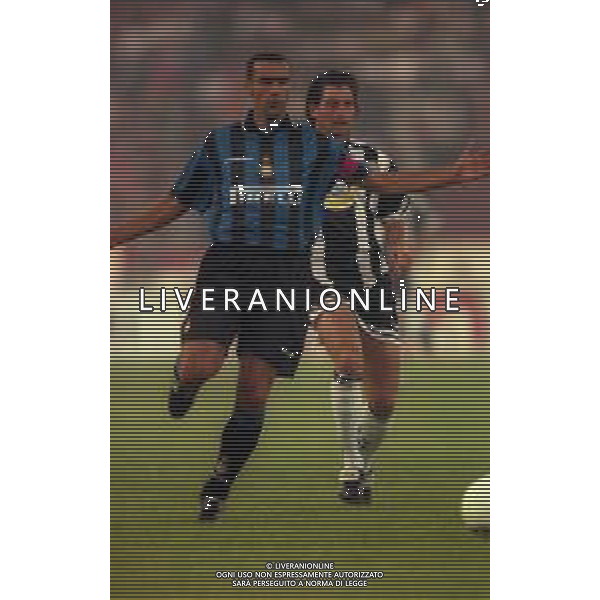 08-08-1997 UDINE-TROFEO BIRRA MORETTI UDINESE INTER NELLA FOTO GIUSEPPE BERGOMI E PAOLO POGGI AG ALDO LIVERANI SAS
