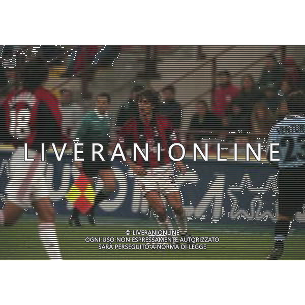 11-11-1998 MILANO-COPPA ITALIA MILAN LAZIO 1-1 NELLA FOTO PAOLO MALDINI AG ALDO LIVERANI SAS