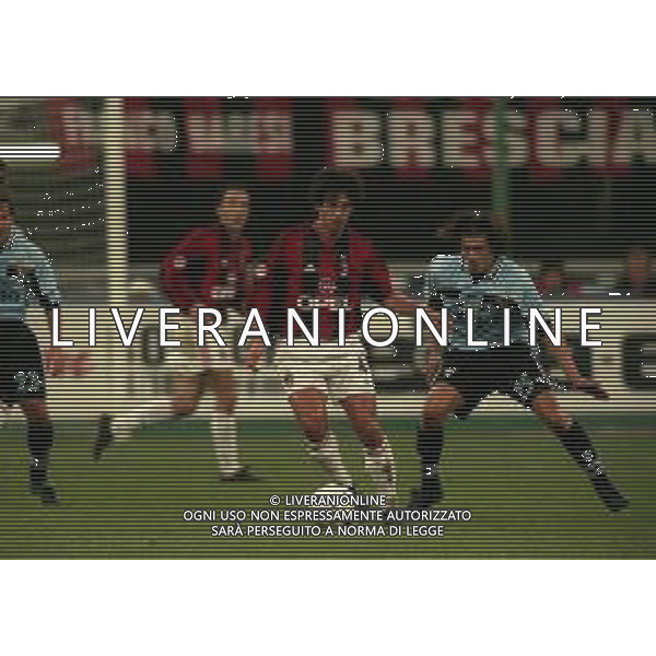 11-11-1998 MILANO-COPPA ITALIA MILAN LAZIO 1-1 NELLA FOTO DEMETRIO ALBERTINI E MATYAS ALMEYDA AG ALDO LIVERANI SAS